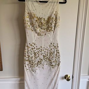Rich, beaded cocktail dress